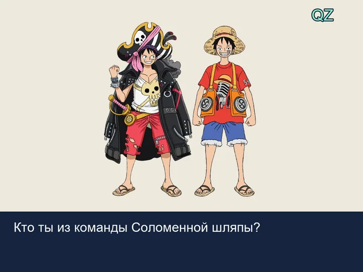 Квиз Кто ты из команды Соломенной шляпы?