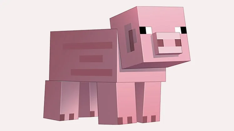 Фрагмент официального изображения моба Minecraft